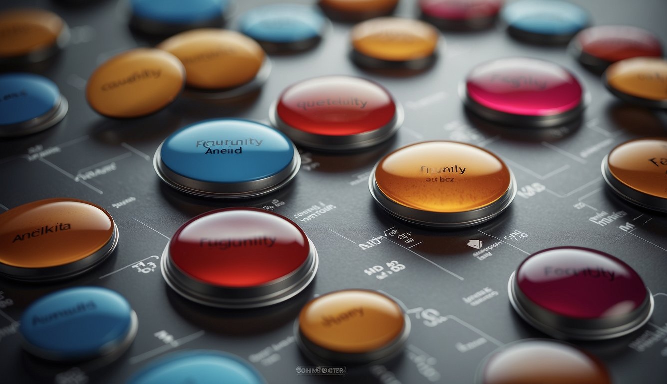 A table with various types of anemia listed, surrounded by question marks and a title "Frequently Asked Questions Types of Anemia"