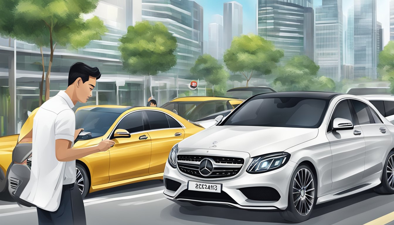 A customer effortlessly buys a Mercedes in Singapore, receiving seamless service and a smooth ownership experience