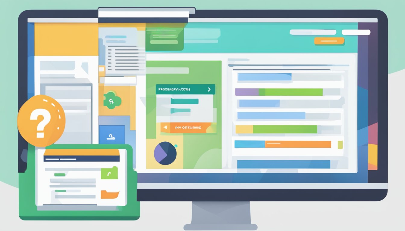 A computer screen showing the "Frequently Asked Questions" page of the AVST 5 product, with a cursor hovering over the "buy online" button