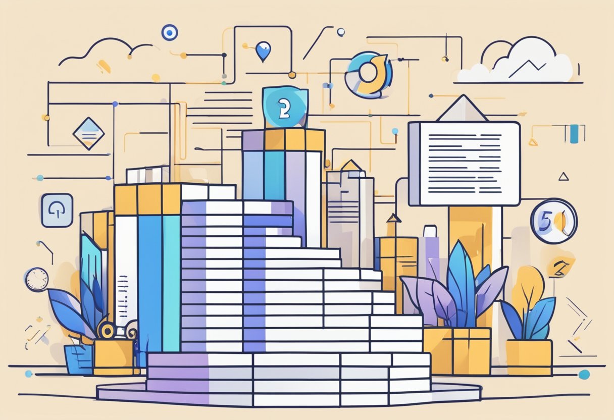 A podium with a list of "Top 50 Centennial SEO Companies for 2024" displayed prominently