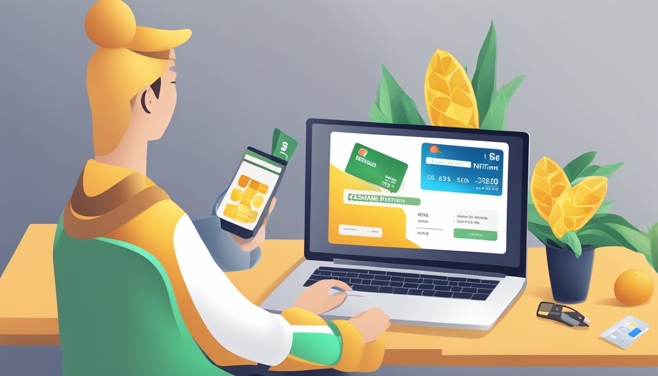Potassium nitrate being purchased online with a computer and credit card