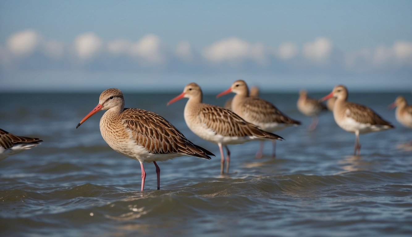Bar-tailed godwits soar over vast ocean, using magnetic navigation for epic migrations