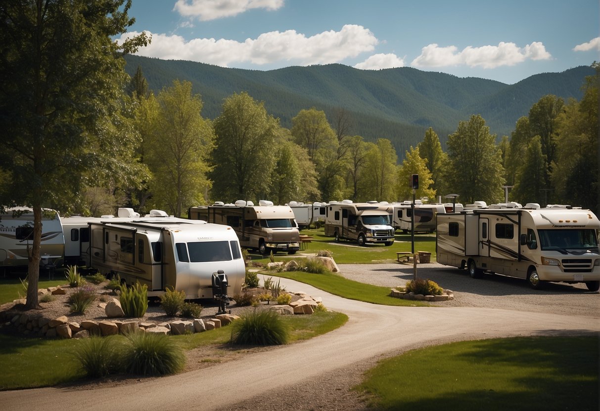 The outdoor world campground transformed with new facilities and infrastructure, reflecting economic changes and development plans