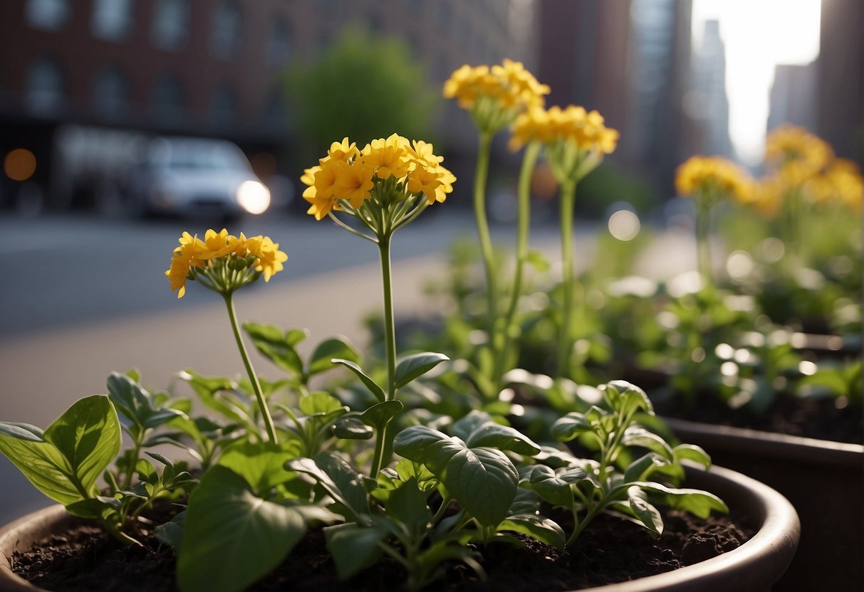 Various plants bloom at different times outdoors in New York. Some begin flowering early in the spring, while others wait until later in the season