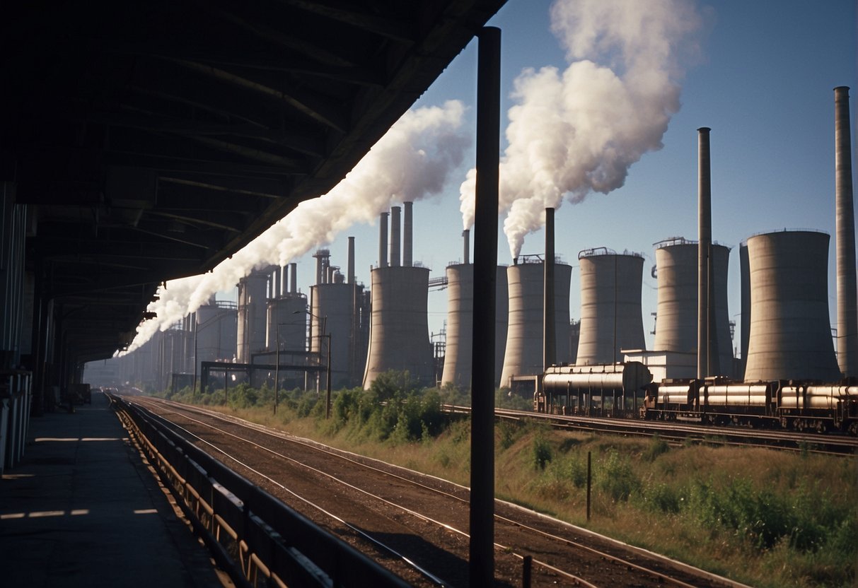 Factories and vehicles emit pollutants into the air. Smokestacks and exhaust pipes release harmful chemicals and particles, contributing to international pollution