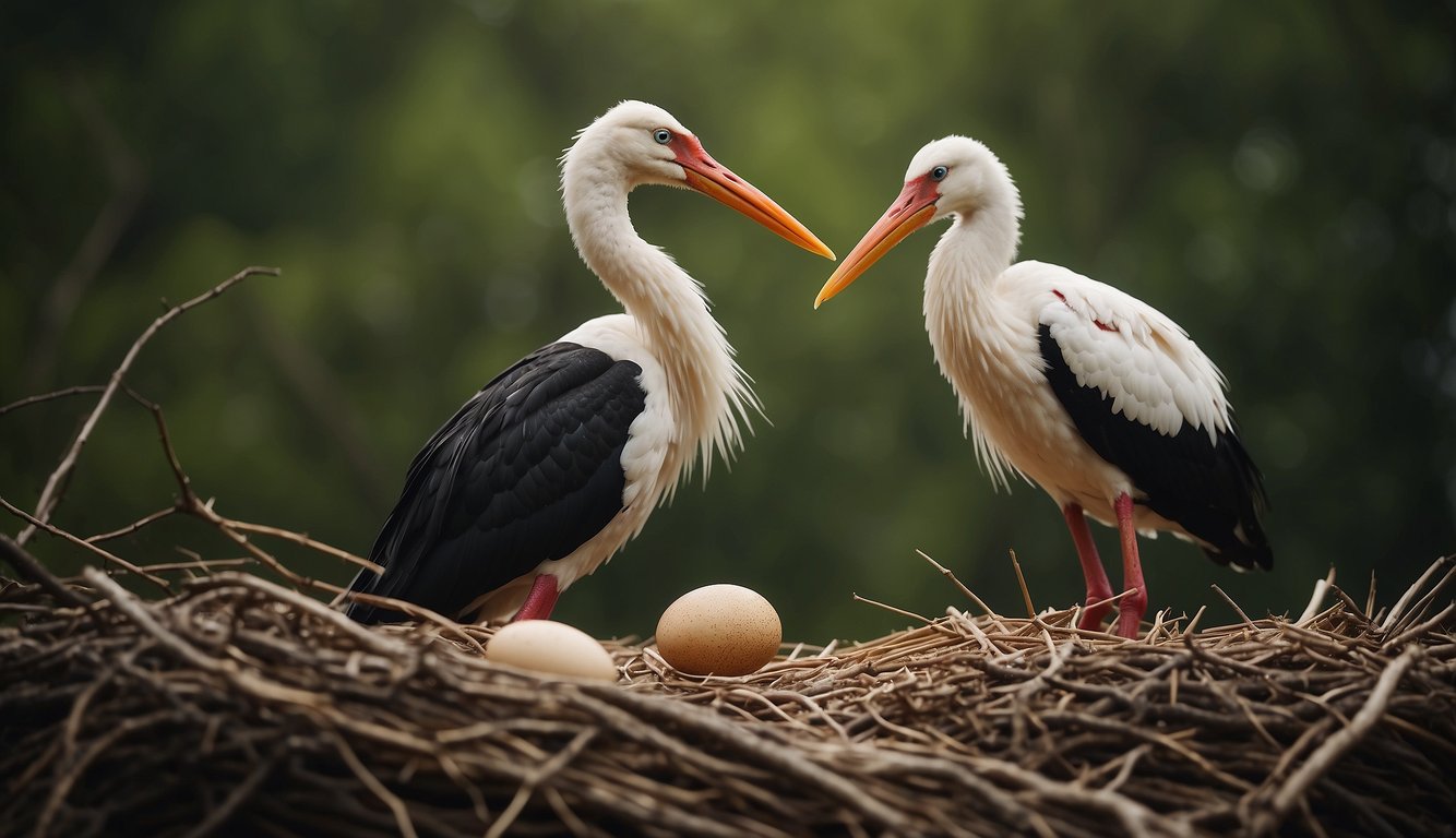 The stork emerges from its egg, grows strong in its nest, learns to fly, and embarks on a long migratory journey, connecting continents