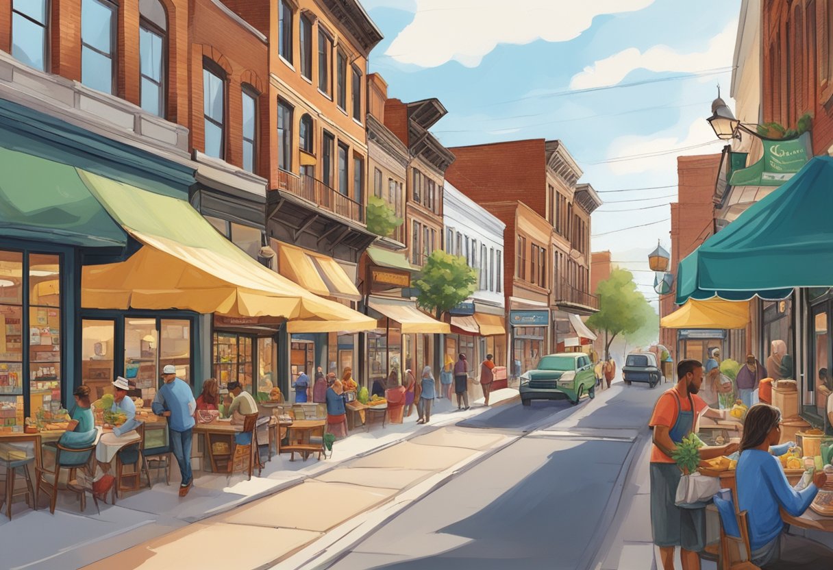 The bustling streets of Galion, OH showcase a mix of diverse cultures through colorful storefronts, lively music, and delicious aromas from various cuisines