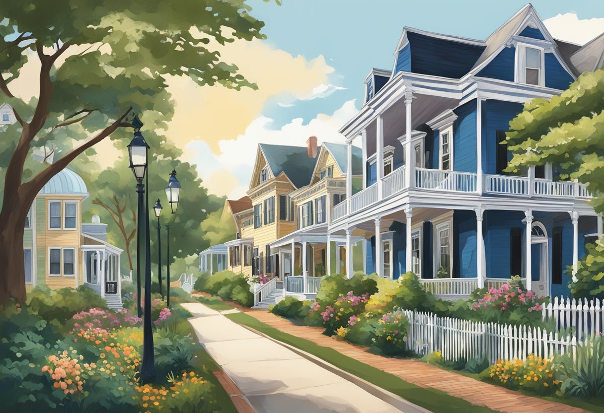 The historic district of Cape May exudes charm, with colorful Victorian houses lining the streets and lush gardens surrounding them. The area is filled with history and character, making it a picturesque destination for day trips