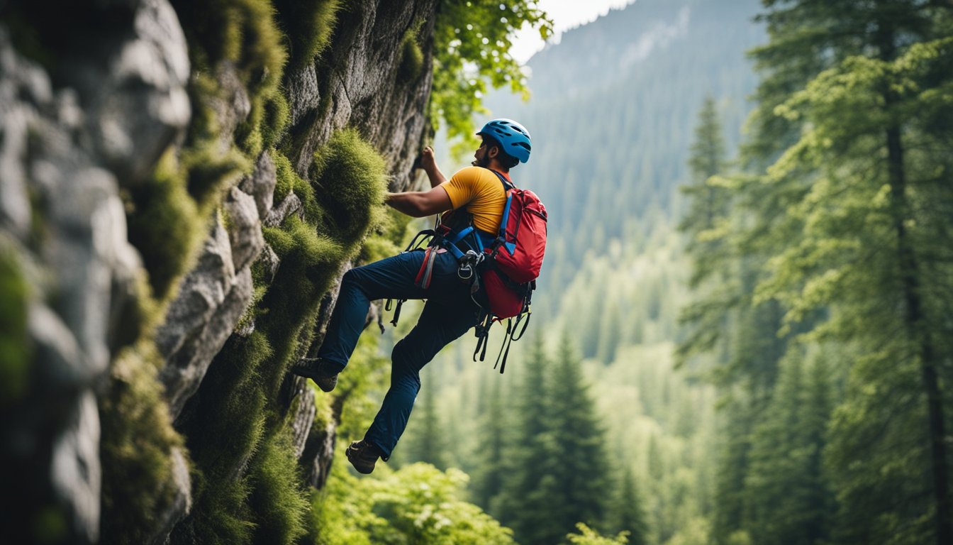 Climbers respect nature, avoiding damage and leaving no trace. They communicate and share space with others, ensuring safety and enjoyment for all