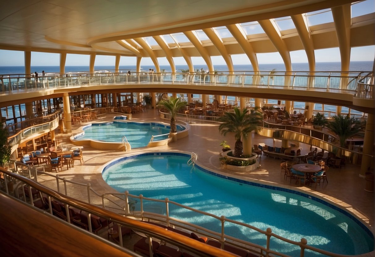 Disney cruise ships compared: Magic, Wonder, Dream, and Fantasy. Features include pools, restaurants, theaters, and kids' clubs. Amenities range from spas to sports courts