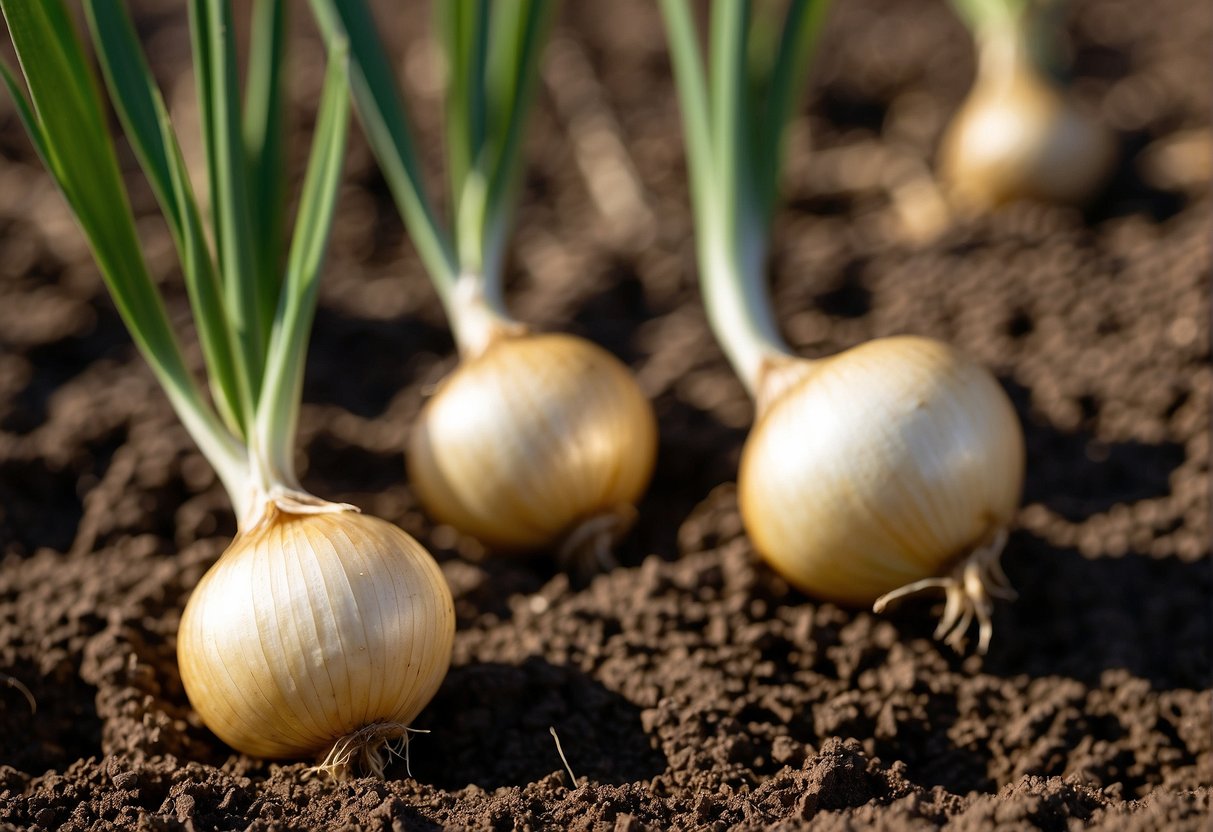 Walla Walla onions grow in loose, well-drained soil with full sun. Plant seeds 1/4 inch deep and 1 inch apart. Keep soil moist. Onions mature in 100-120 days