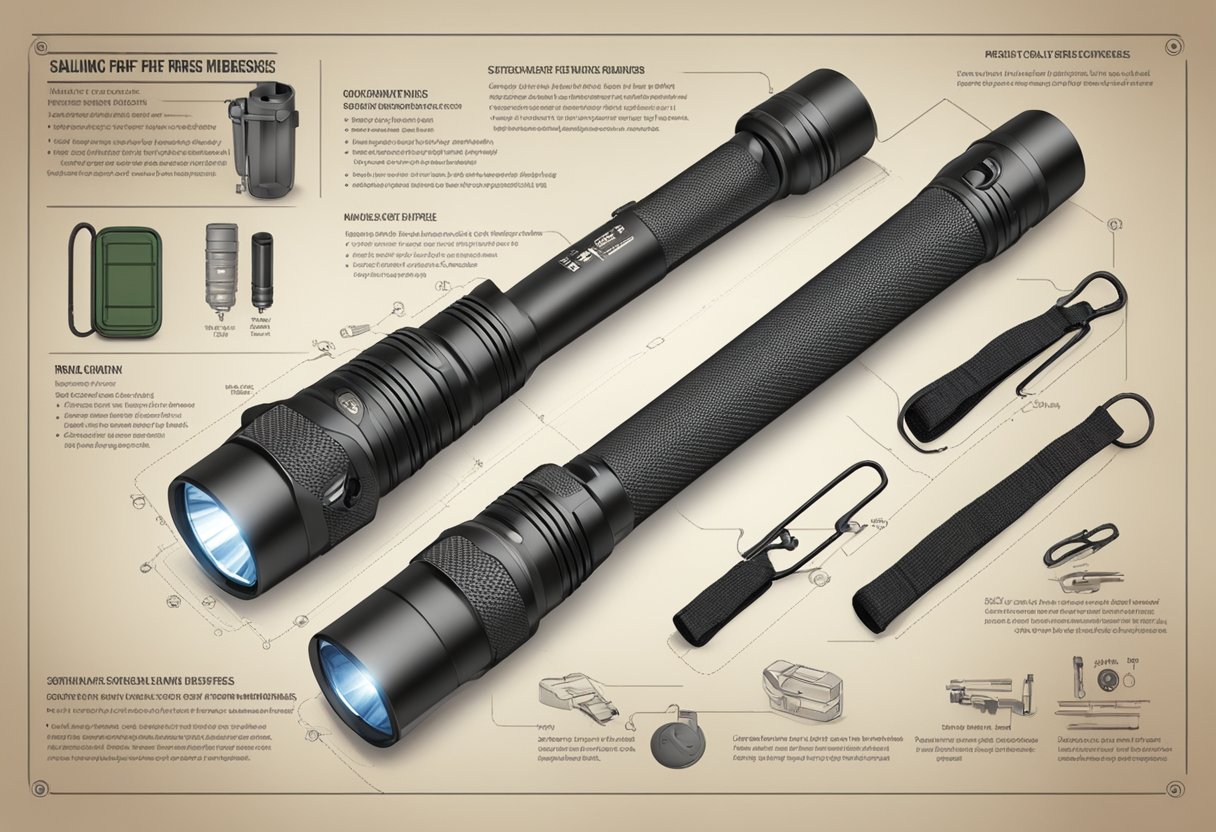 A flashlight with added features: signaling for help, starting fires, self-defense, and navigation. A versatile tool for survival in the wilderness