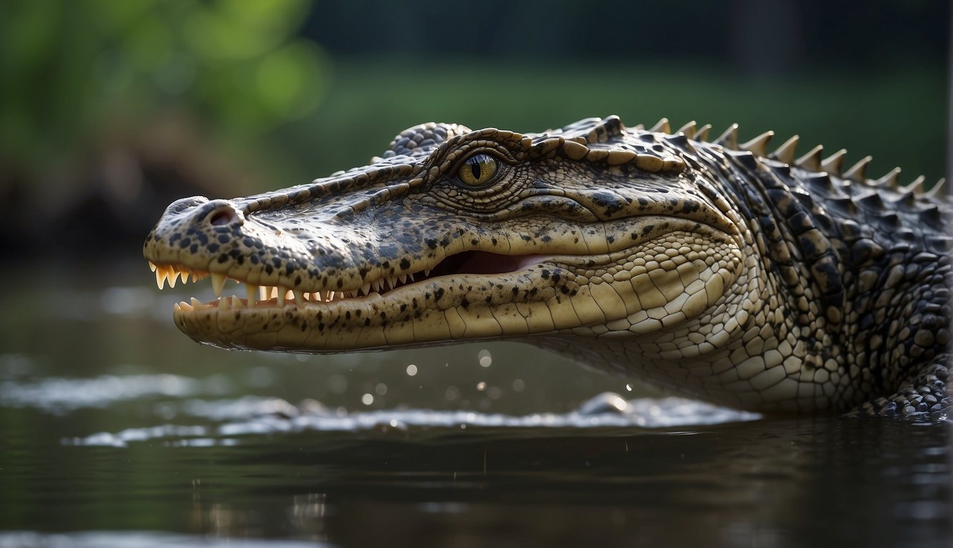 Crocodiles use sticks to lure fish closer, then snatch them with lightning speed