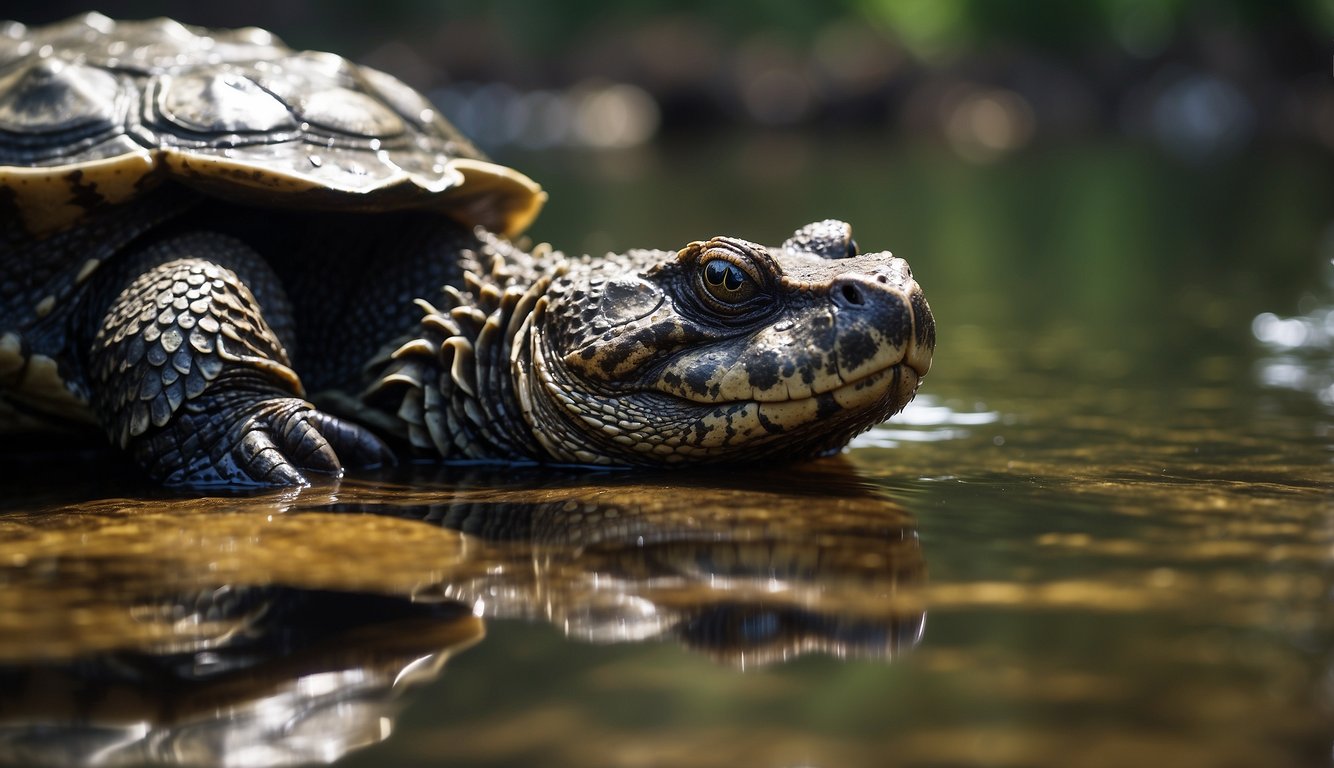 Alligator Snapping Turtles' Lure-Like Tongues: Nature's Crafty ...