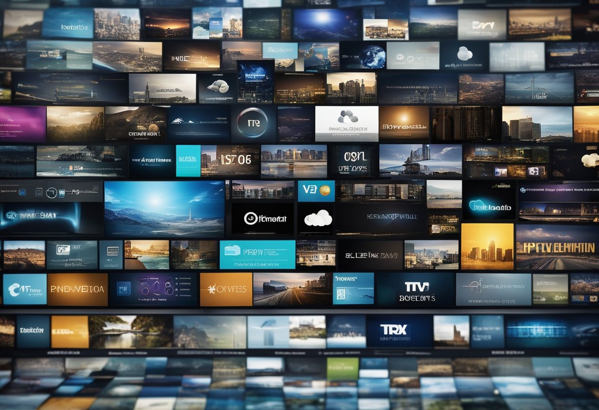 A timeline of IPTV's history, from its inception to modern advancements, displayed in a dynamic and engaging manner