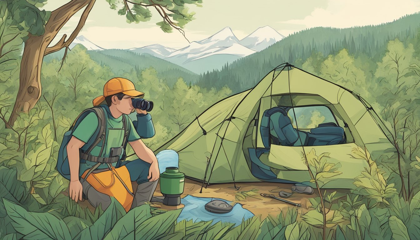 Campers use Porro Prism binoculars to spot wildlife in dense forests. The wide field of view and depth perception help them navigate and observe nature