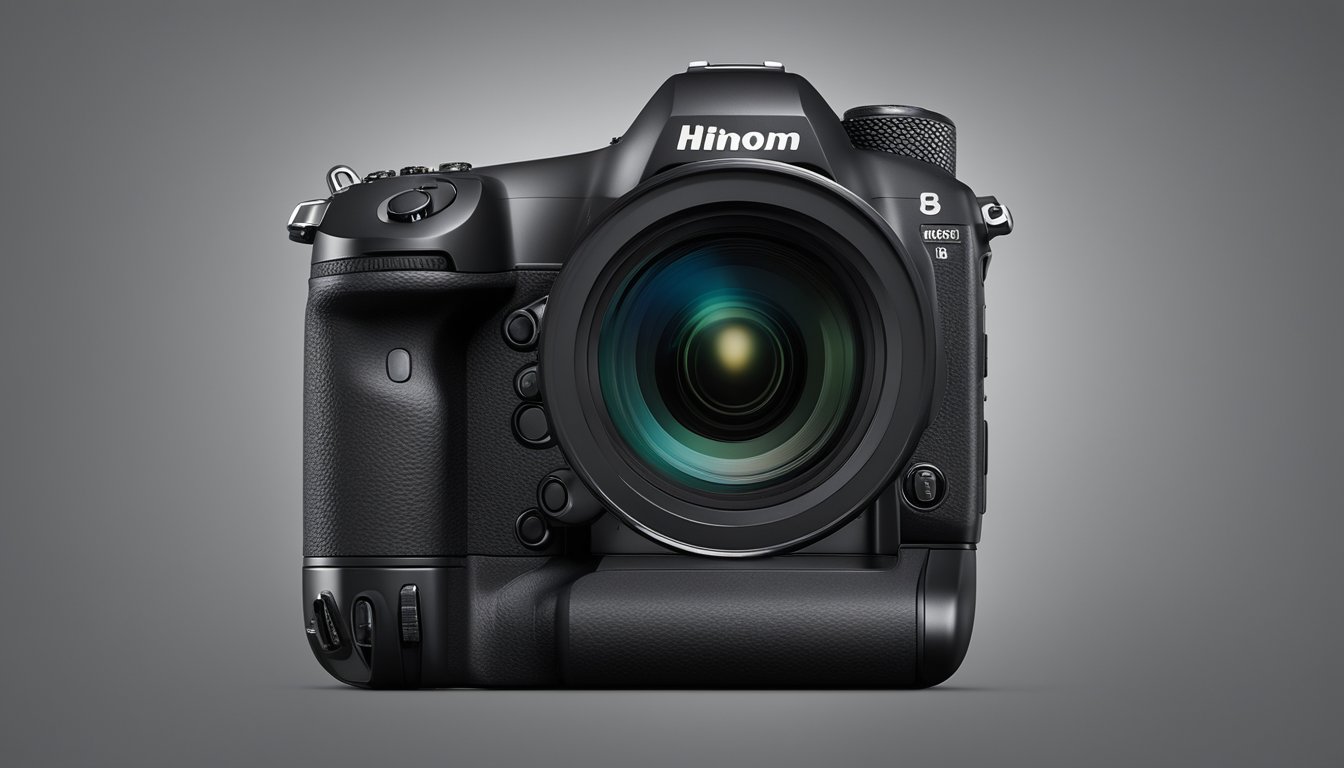 A sleek black Hero 5 camera is displayed prominently at a Best Buy store