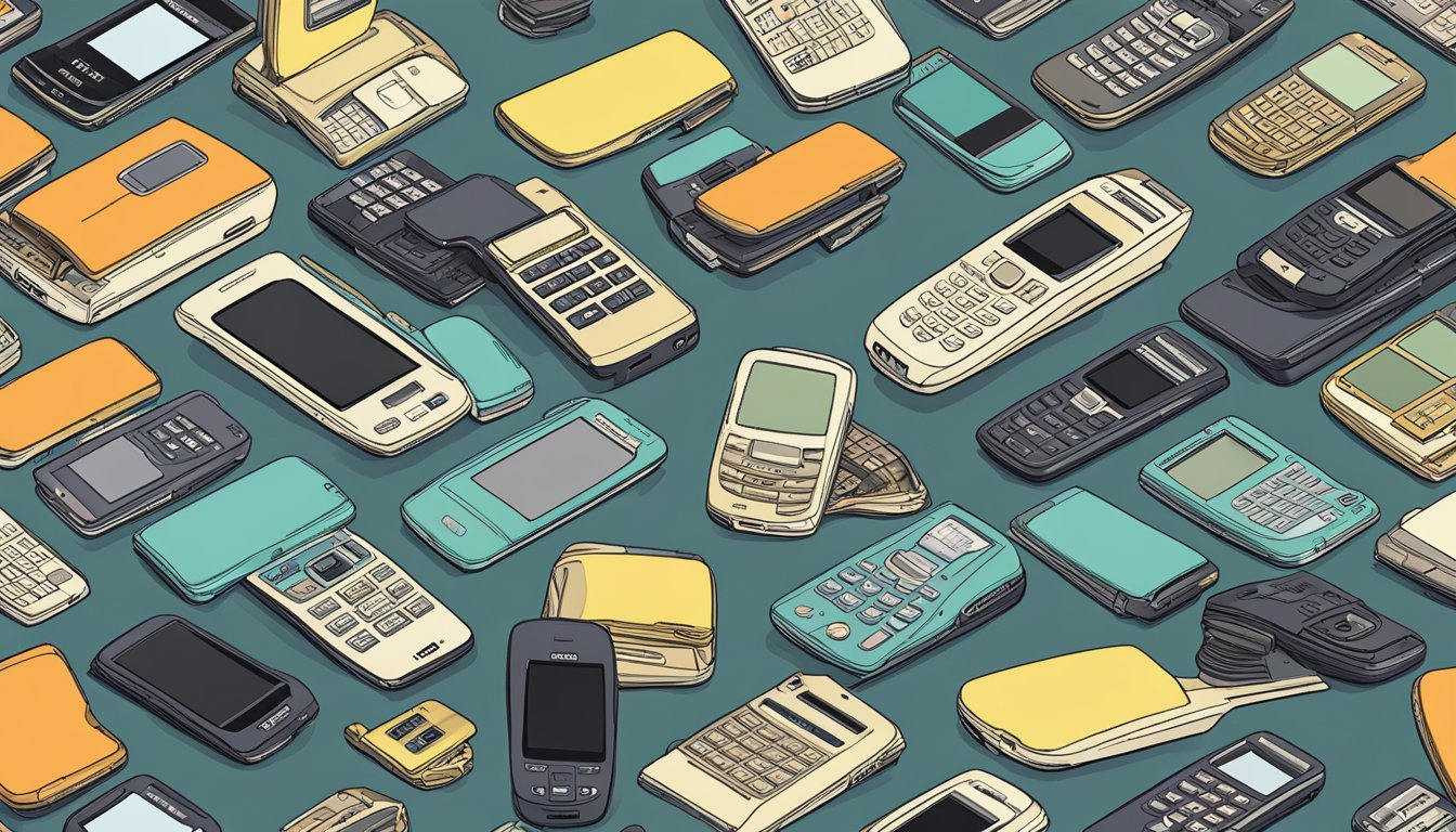 A pile of vintage Samsung phones is revealed, ready for purchase online