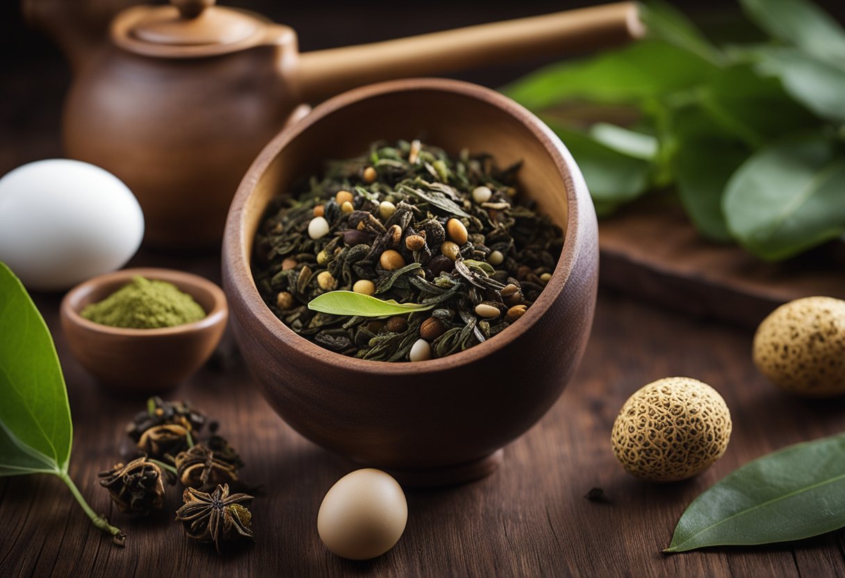 Tea leaf eggs simmer in aromatic spices, symbolizing centuries of Chinese culinary tradition and cultural significance
