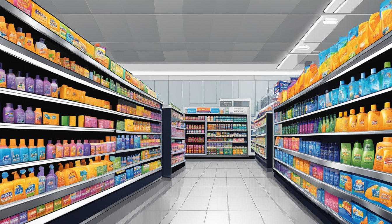 Mane n Tail shampoo on shelves in Singapore retail outlets
