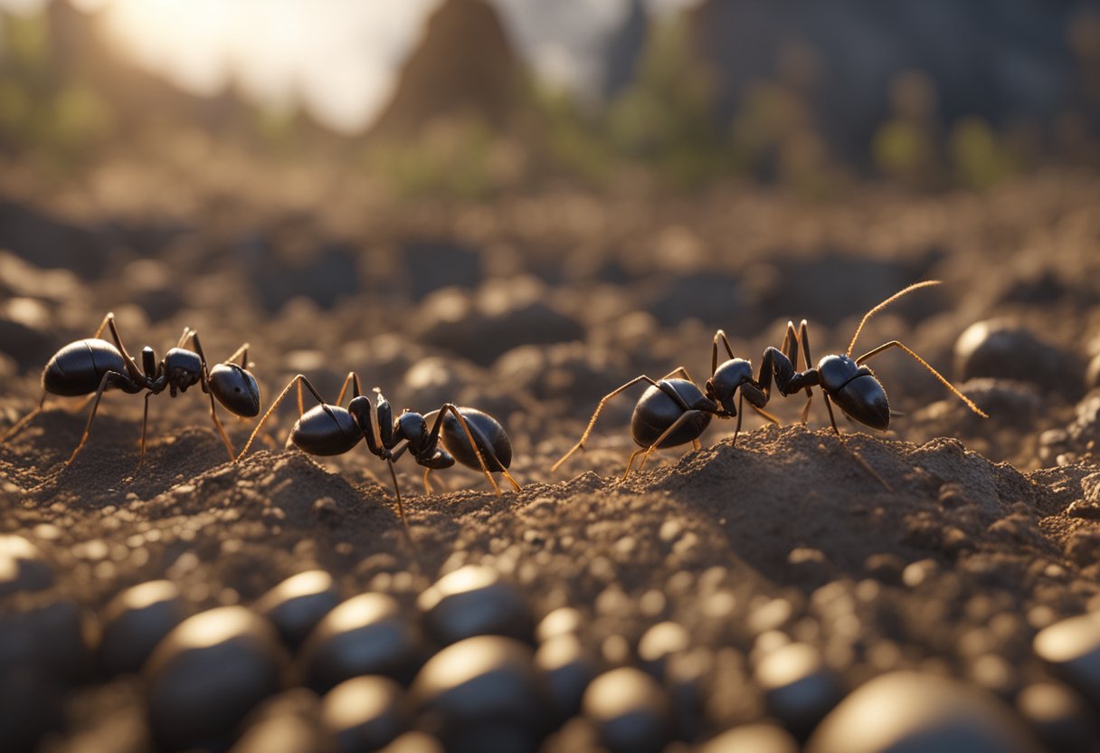 Ants exhibit abnormal behavior in confined spaces. Some may display aggression or repetitive movements. Others may show signs of stress or anxiety