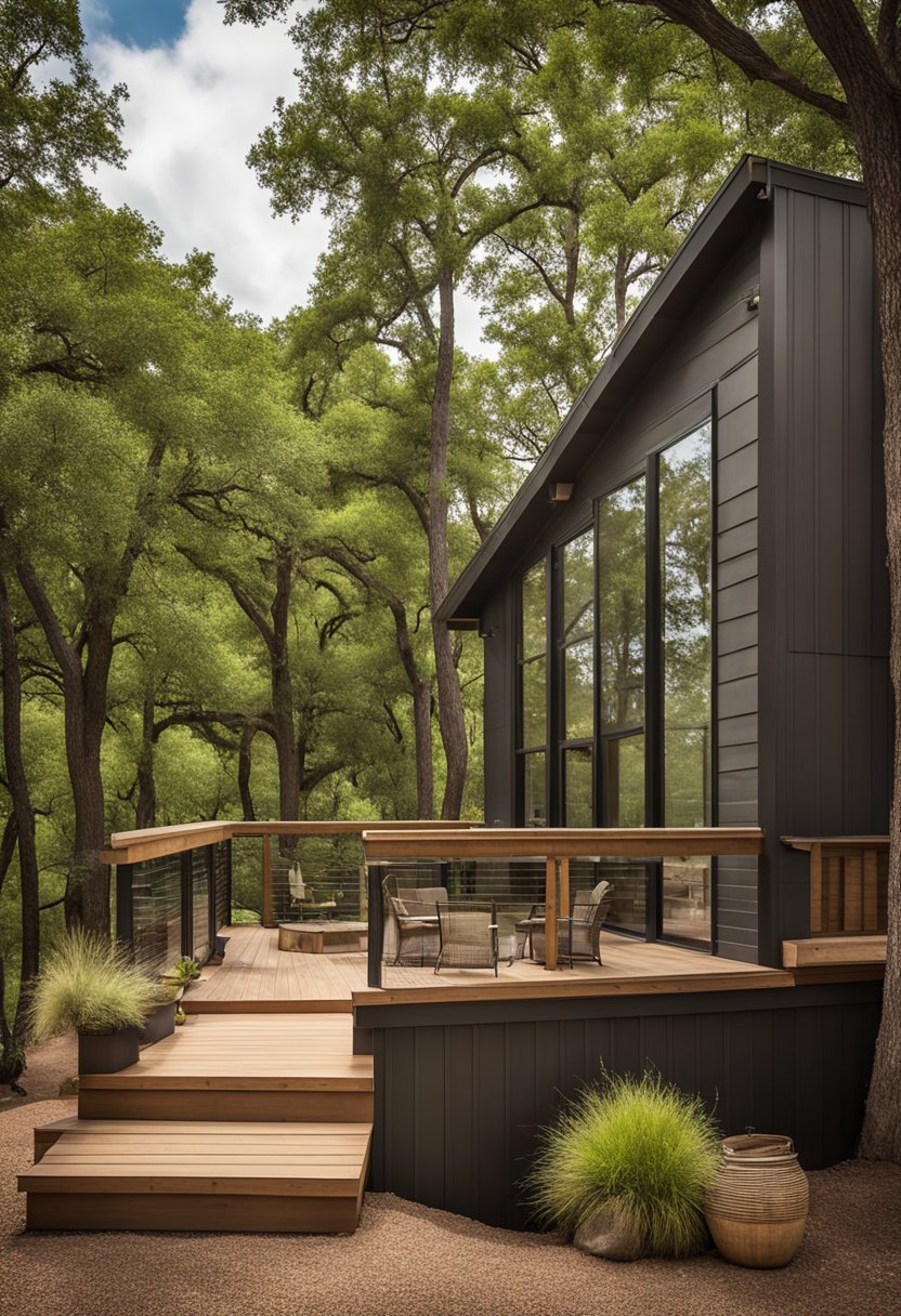 The vacation cabins in Waco are nestled among tall trees, with spacious decks and cozy fireplaces. The cabins feature modern amenities such as fully equipped kitchens, comfortable furnishings, and luxurious bathrooms with soaking tubs