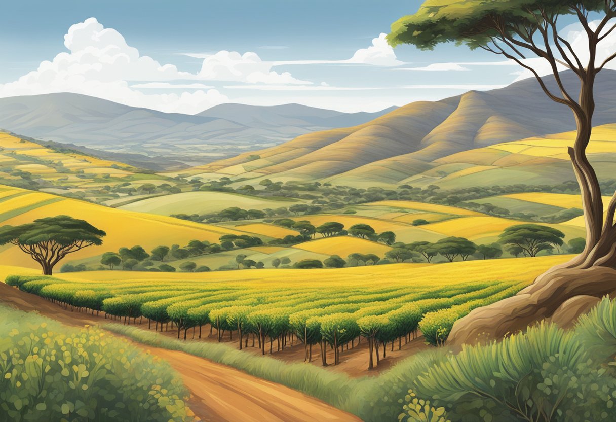 Vibrant acacia trees line the rolling hills of South Africa. Farmers harvest the nutrient-rich pods, transforming them into superfood coffee, creating economic opportunities for the local community