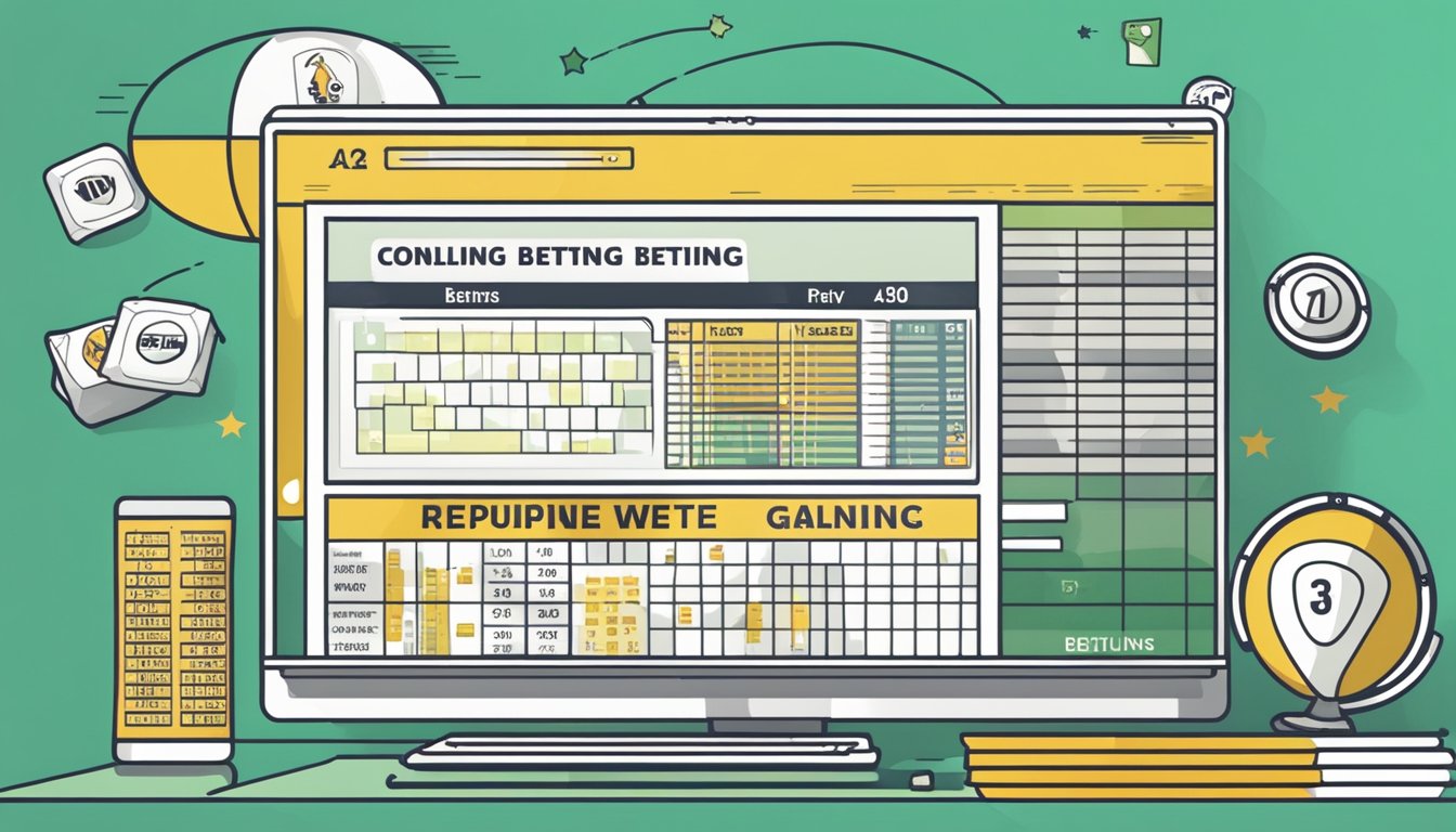 A computer screen displaying a reputable online betting website with a responsible gambling message