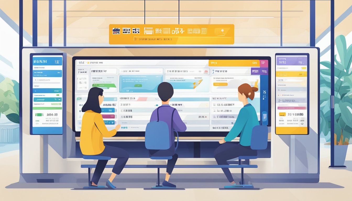 Passengers booking Nozomi Shinkansen tickets online. Computer screen showing ticket options and payment process. Excited travelers planning their journey