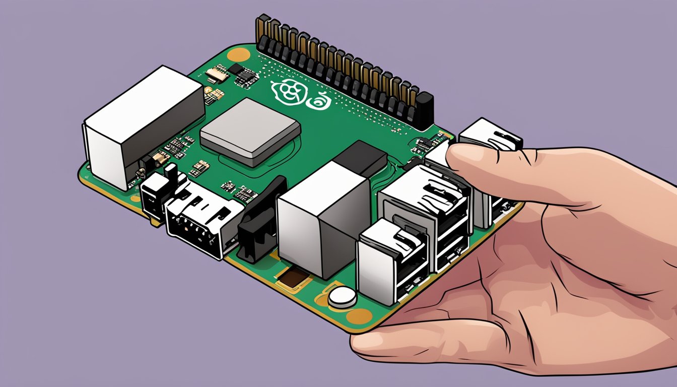 A hand reaches out to purchase a Raspberry Pi 3 in Singapore