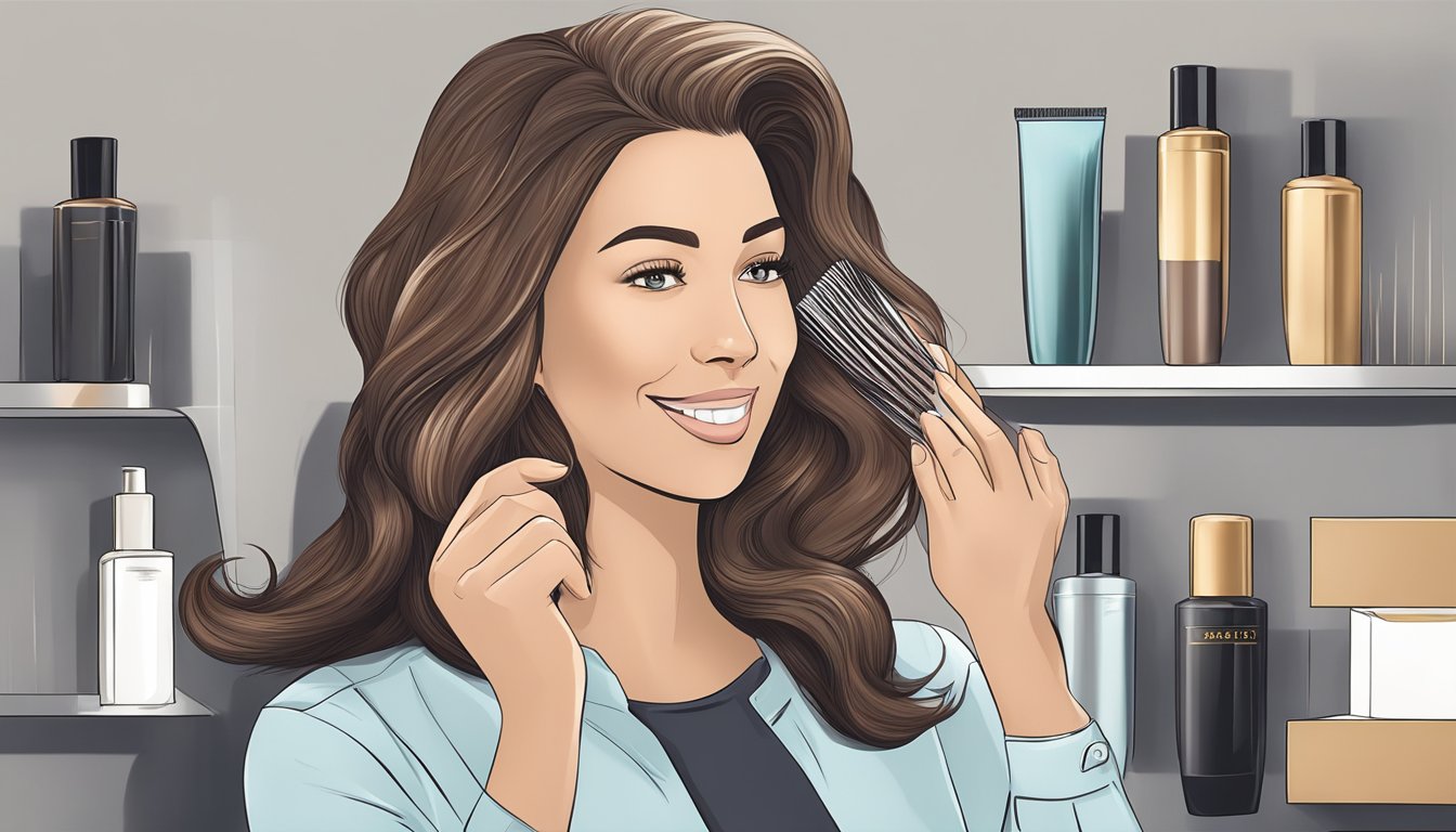 A person opens a package, revealing a sleek and shiny hair system. The perfect hair solution is now within reach