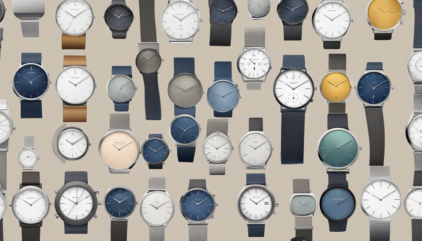 A computer screen displaying a variety of Skagen watches available for purchase online