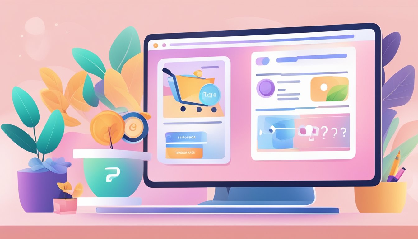 A computer screen displaying a website with a "Frequently Asked Questions" section for buying Korean beauty products online