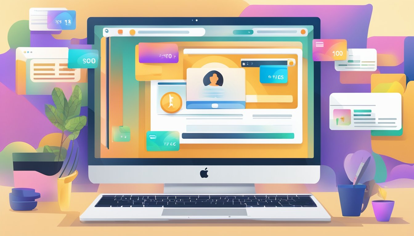 A laptop displaying a website with the option to purchase US iTunes cards online