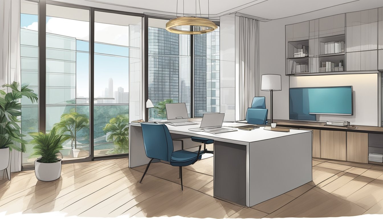 A Singapore PR submits documents to buy an executive condominium