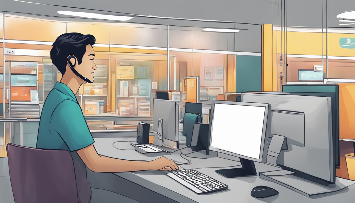 A customer effortlessly completes a purchase on Singtel's website with a few clicks. The process is smooth and convenient