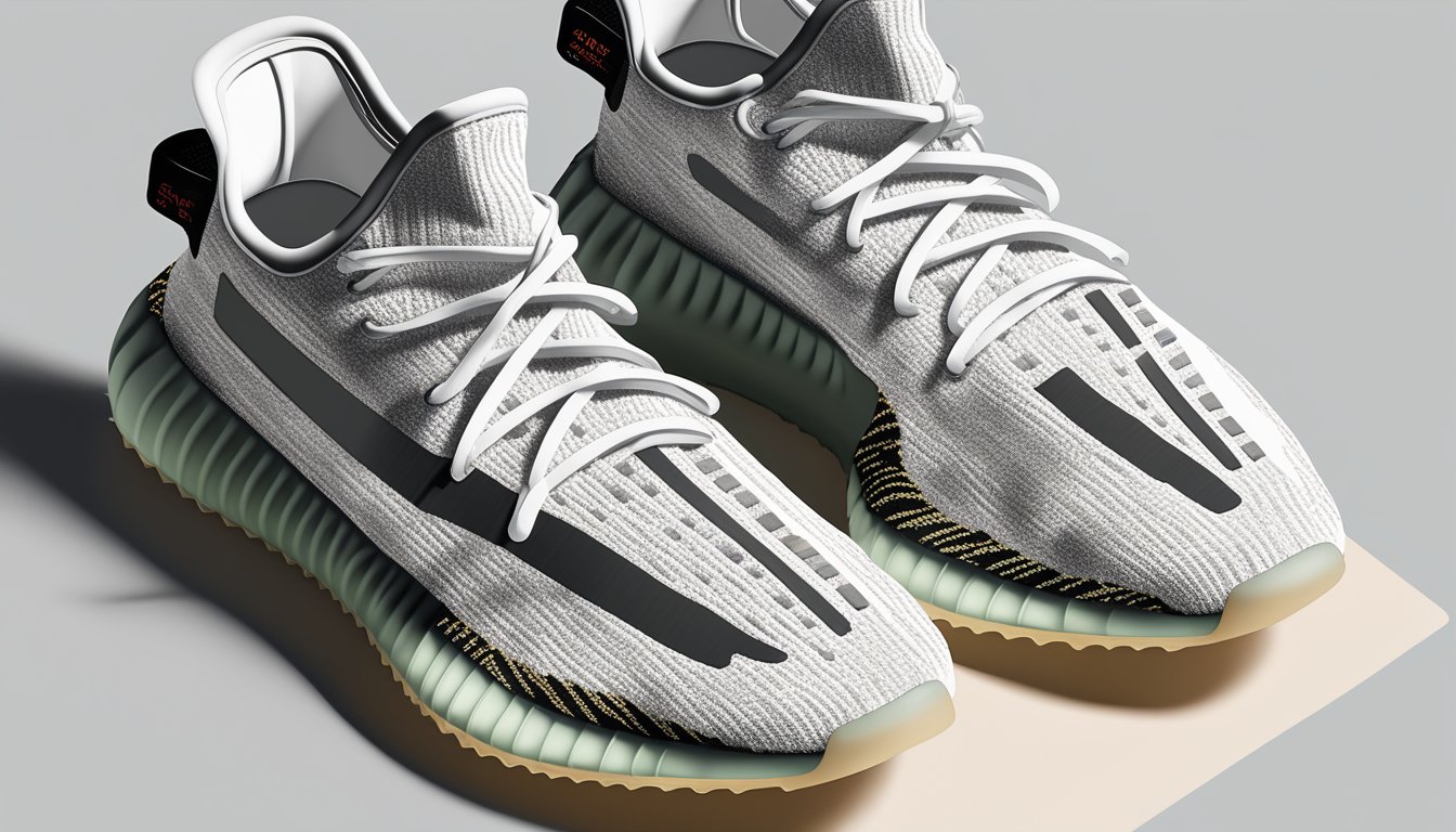 A pair of Yeezy Boost 350 sneakers displayed on a clean, white background with a bold title reading "Frequently Asked Questions" above them
