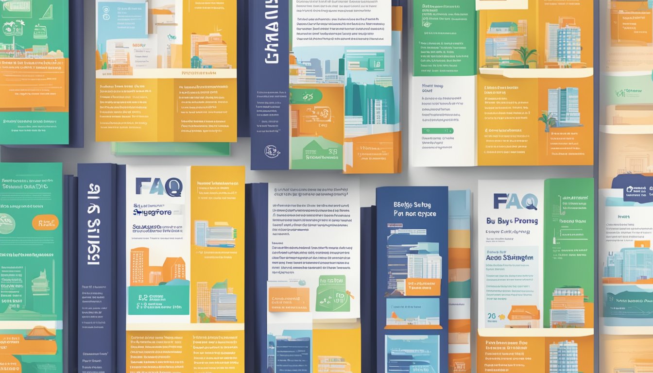 A stack of FAQ pamphlets with "Value Buy Singapore" prominently displayed