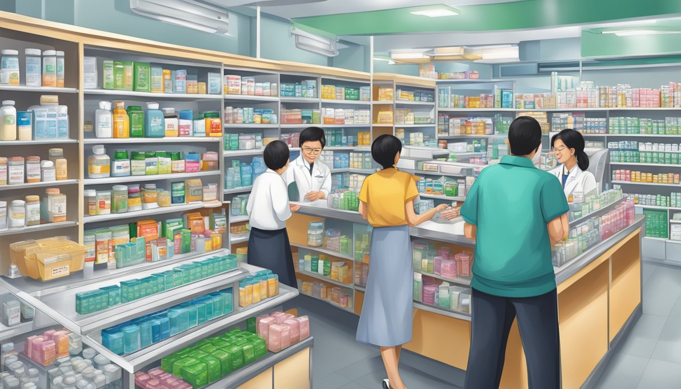 A bustling pharmacy in Singapore sells metformin