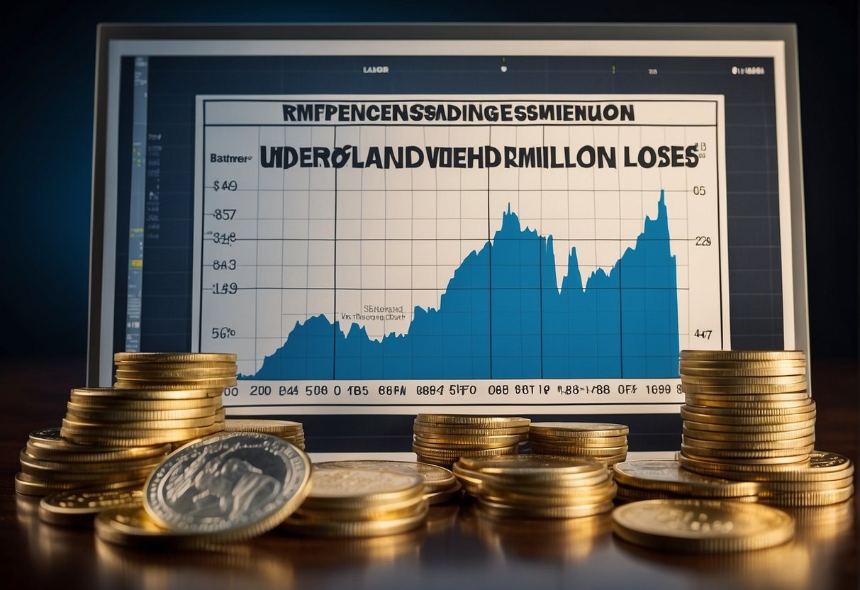 A chart showing a steep decline in value with the words "Understanding Memecoins loses million to slippage memecoin trade" displayed prominently