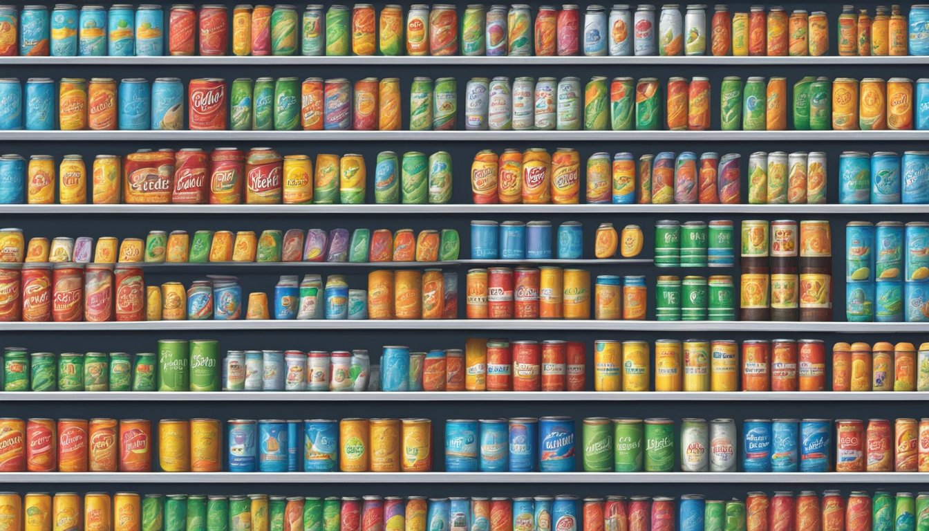 A store shelf with Floetrol cans in Singapore