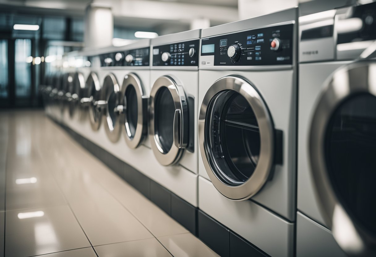 A clothes dryer running with average power consumption