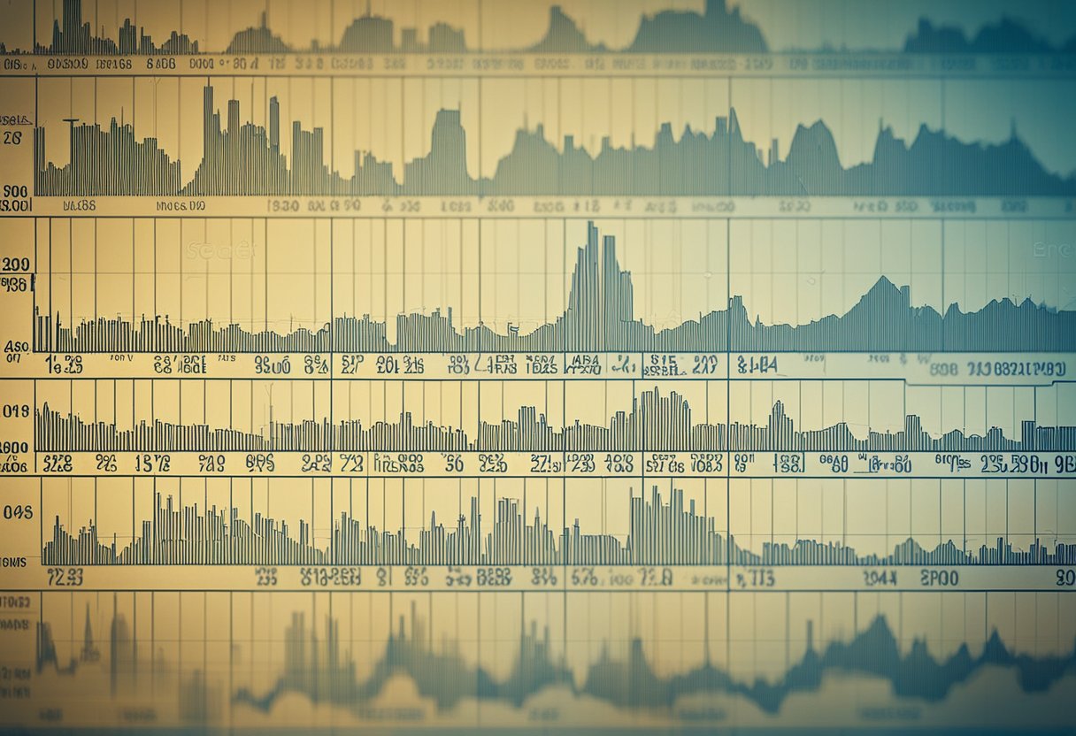 A graph showing fluctuating electricity prices in Norway over time