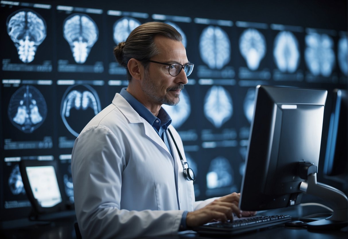 AI algorithms analyze medical data, MRI scans, and genetic information to diagnose diseases accurately and efficiently, revolutionizing healthcare