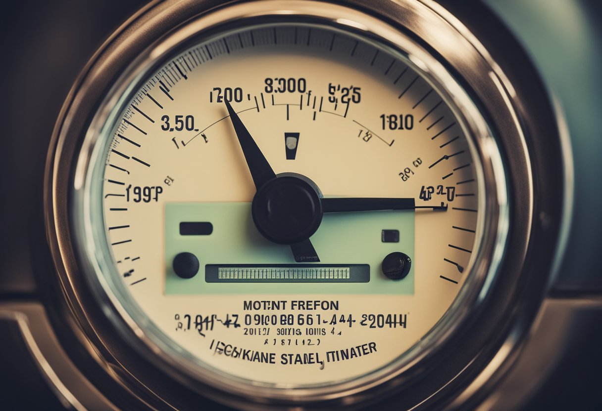 An average single-family home's electricity usage meter spinning rapidly, with various appliances and lights turned on inside