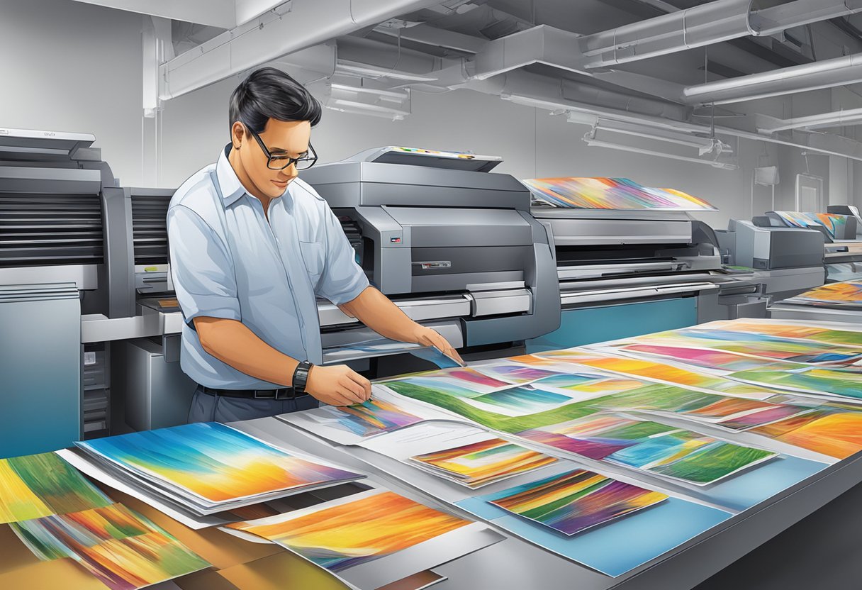 Vibrant, high-quality print products endure over time, showcasing advanced commercial printing technology in action