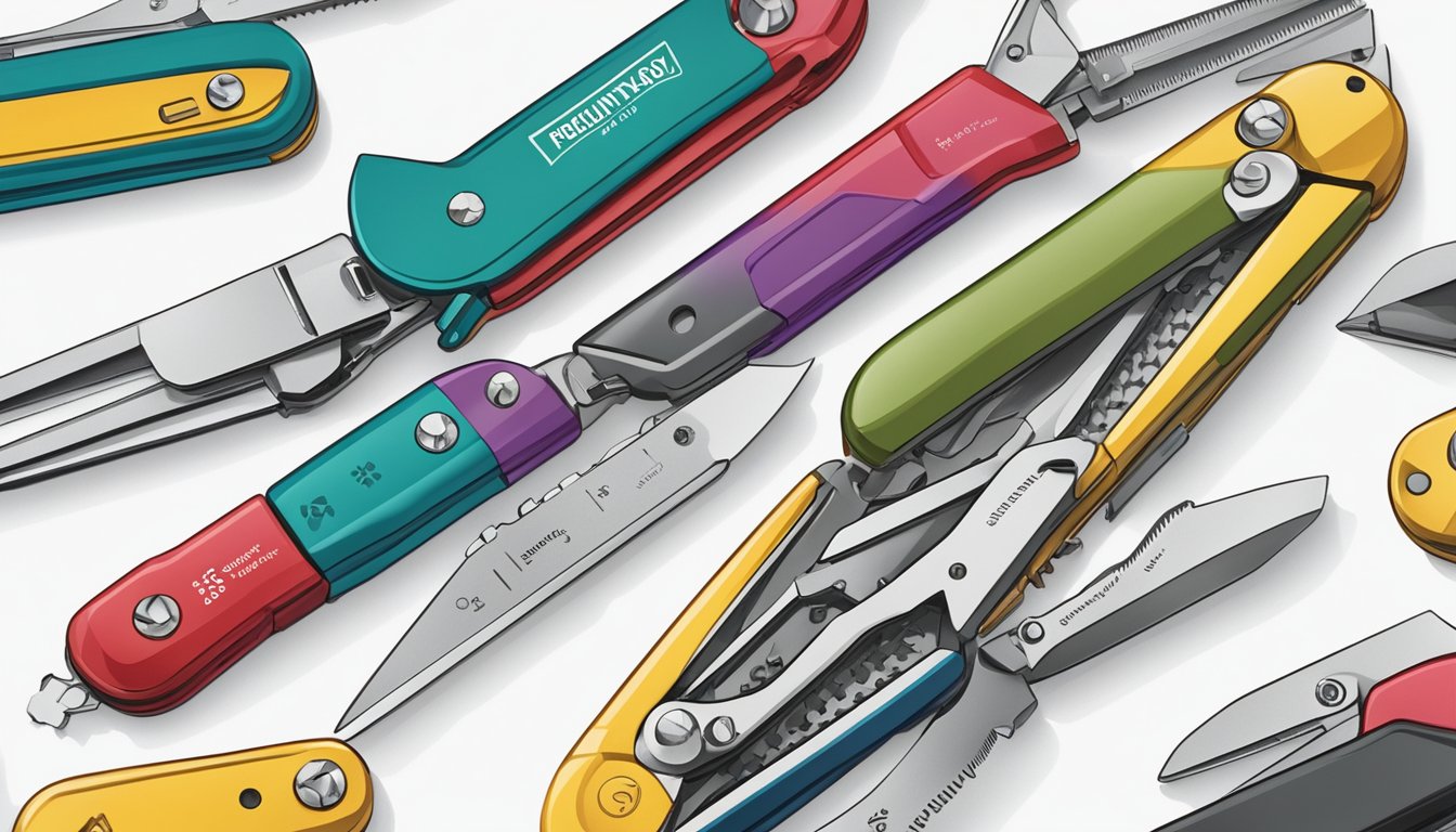 A Swiss army knife displayed on a clean, white background, with a bold title "Frequently Asked Questions" above it