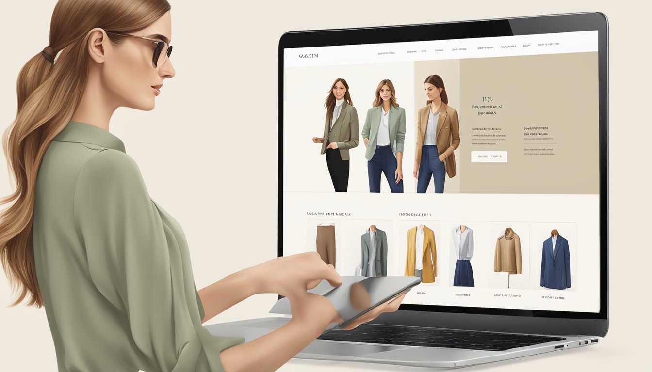 Customers browsing Massimo Dutti's website, clicking on FAQ section, and making online purchases