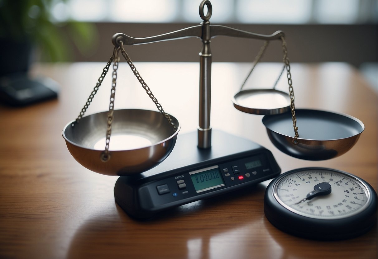 A scale depicting "Legal and Regulatory Considerations" balancing with "home health remote patient monitoring reimbursement" on opposite sides