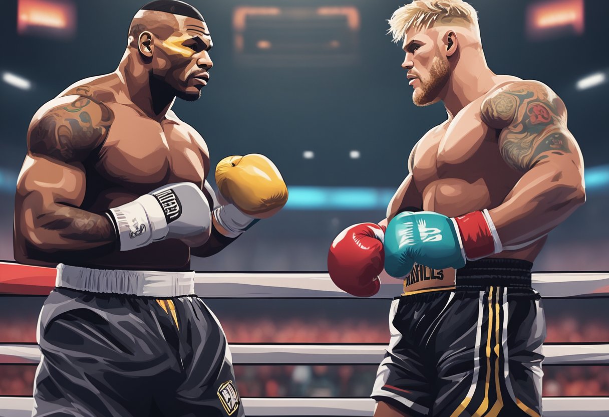 Mike Tyson faces off against Jake Paul in a pay-per-view event, streamed on YouTube. The intense matchup analysis captures the anticipation and excitement of the event